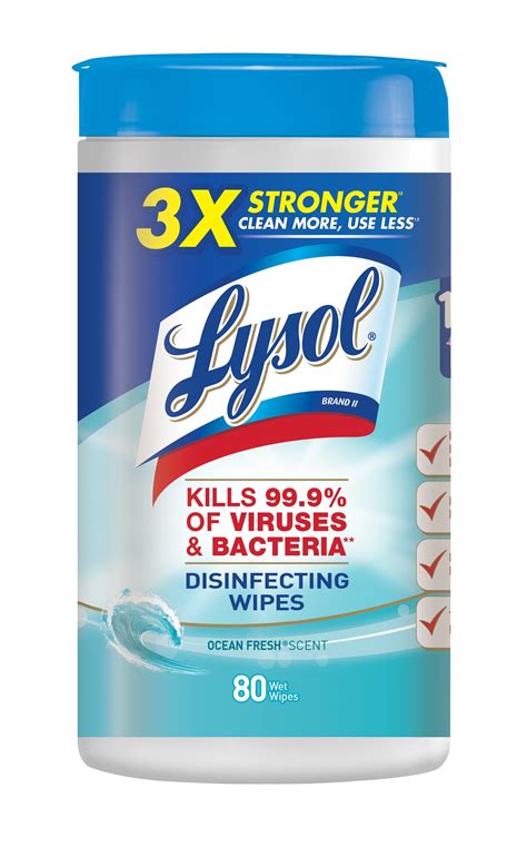 Lysol Disinfecting Wipes Ocean Fresh 80ct