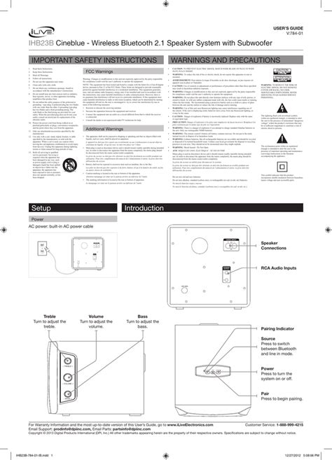 Ilive Bluetooth Sound Bar Manual Adust Printablesheet