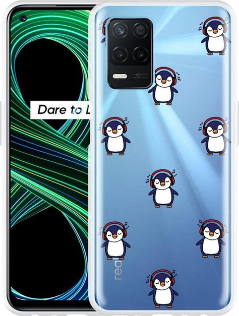 Hoesje Geschikt Voor Realme 8 5G Chillin Like A Penguin Bol