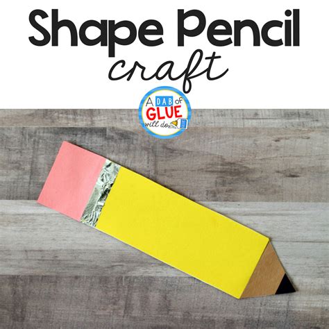 Simple Shape Pencil Craft