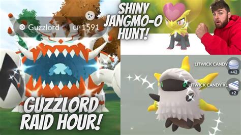 Shiny Jangmo O Hunt Guzzlord Raid Hour And Special Shiny Boosted 7k