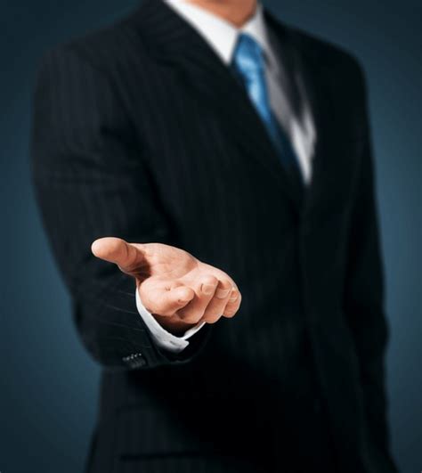 Black Man Suit Holds Hands Palms Images Stock Photos D Objects