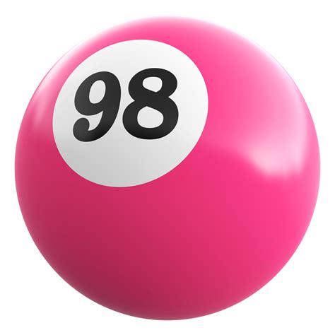 98 Number 3d Ball Pink 42127392 Png