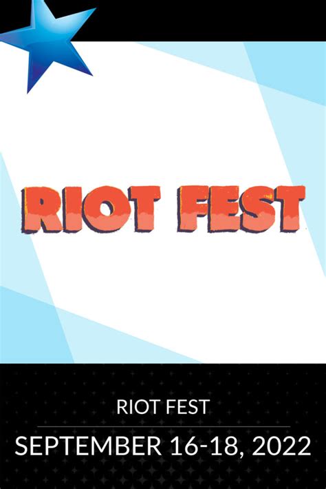 2022 Chicago Riot Fest Chicago Il