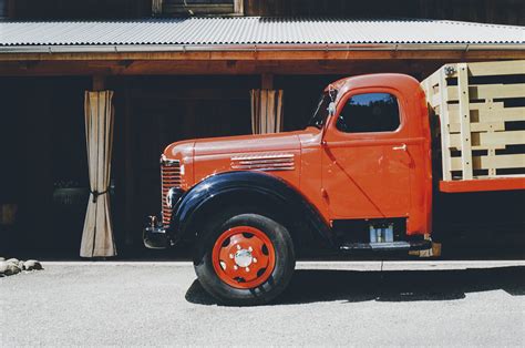 Free Images Vintage Retro Old Transportation Transport Orange Red Drive Auto Grunge