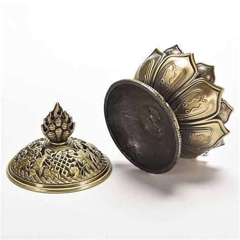 Incense Cone Holder Burner Lotus Flower Incense Burner Bronze Etsy