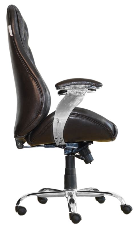 Leatherette High Back Boss Office Revolving Chair Fixed Arm At Rs