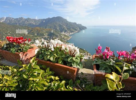 Ravello Villa Rufolo View Amalfi Coast Italy Stock Photo Alamy