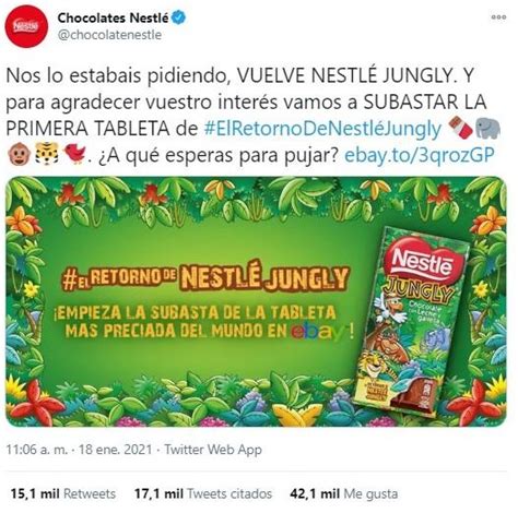 Nestl Anuncia El Regreso De Nestl Jungly Y Las Redes Estallan De