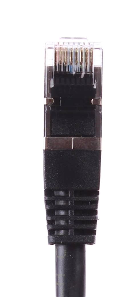 Cordon Rj45 Cat 6a Blinde Sftp Lszh Noir 20 Metres