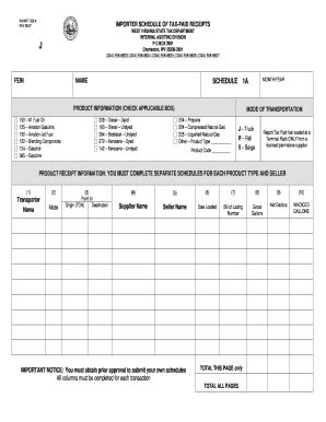 Fillable Online New Wvmft A Tax Paid Receipts Schedule A Doc Fax