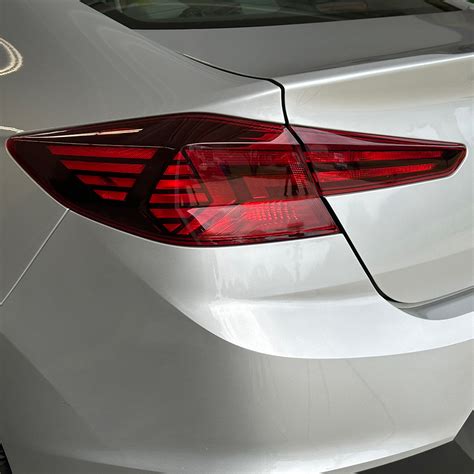 Hyundai Elantra Tail Light Tint Smoke Tynt Overlay Wrap Mods