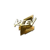 Sticker Keev Gold Boston 2018 CS GO ItemAnalyst