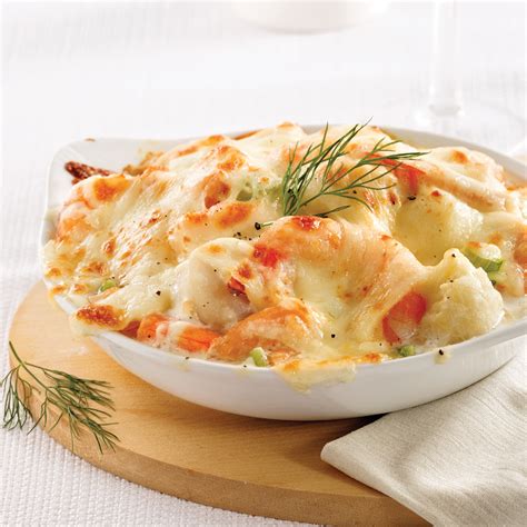 Gratin De Fruits De Mer Chou Fleur Et Saumon Les Recettes De Caty