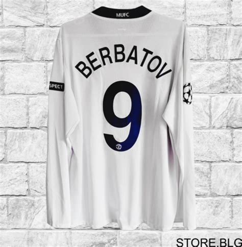 Dimitar Berbatov 9 2008 2010 Manchester United Match Issue Away Shirt