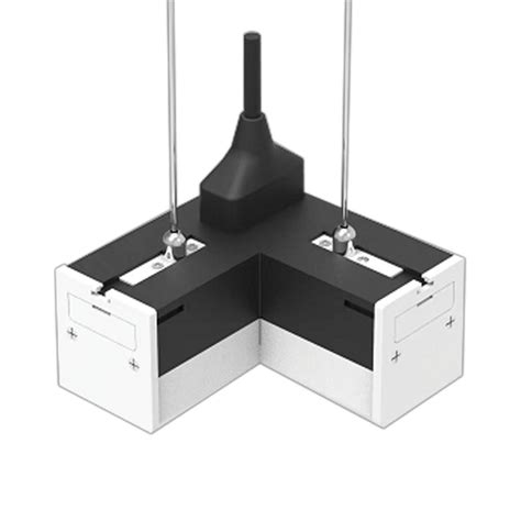 Connecteur LED linéaire en forme de L 8W Couleur Noir 6500K Leroy Merlin