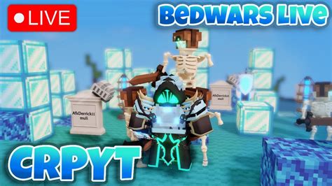 Roblox Bedwars Live Playing Solos Crypt Kit YouTube