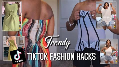 Trendy Tiktok Fashion Hacks Trying Trends So You Dont Have To Youtube