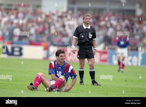 Soccer Euro 92 Sweden Group 1 England V France Malmo Stadion