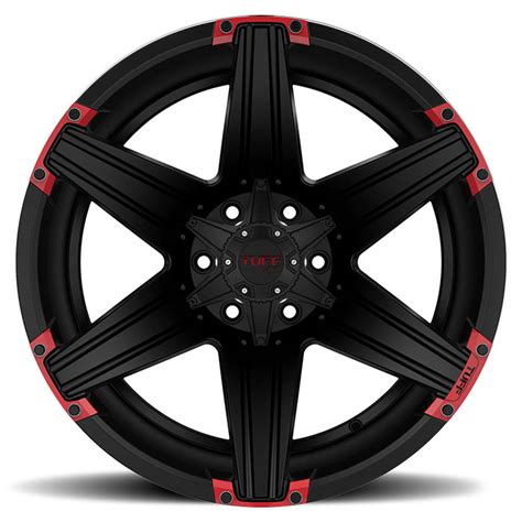 TUFF T12 SATIN BLACK RED