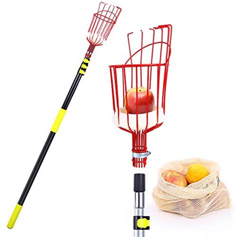 Gardening Tools Pole Not Included Home X Fruit Picker Harvester Basket