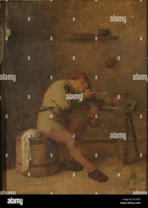 Adriaen Brouwer A Smoker Lighting His Pipe L07034 107 Lr 1 Stock