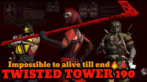 Twisted Tower Boss Fight Mk Mobile Twisted Normal Tower Youtube