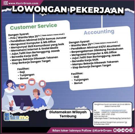 Lowongan Kerja CUSTOMER SERVICE Dan ACCOUNTING Bagi Yang Berminat Dan