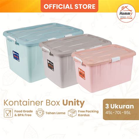 Jual Kontainer Box Unity Tempat Kotak Penyimpanan Container Roda 45