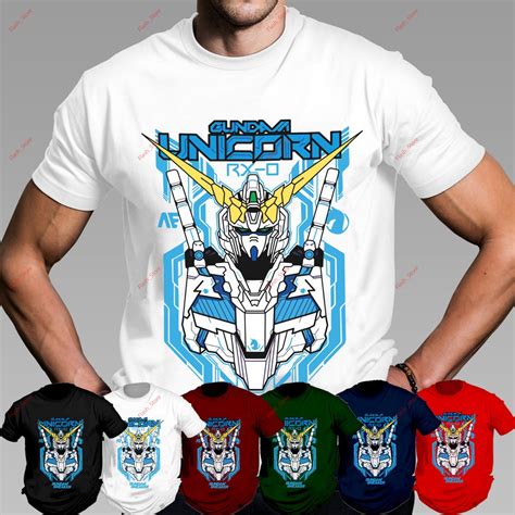 SHOPEE NO 1 SKY BLUE UNICORN GUNDAM VIRAL BAJU LELAKI PEREMPUAN