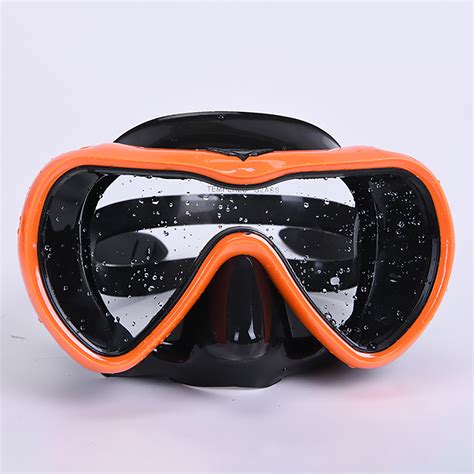 Toughened Glass Single Lens Diving Goggles Adult Snorkeling Face Deep