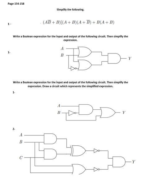 Solved Boolean Algebra Exercise Page 136 141 Use Order Of