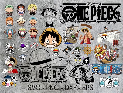 One Piece Svg, One Piece Png Anime Vector, Anime Cutfile, Anime Clipart