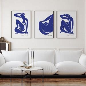 SET OF Henri Matisse Blue Nude Posters Henri Matisse Print Minimalist Wall Art Gift For Mum