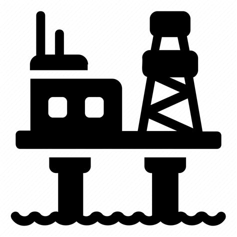 Offshore Oil Rig Offshore Rig Fuel Rig Offshore Platform Icon