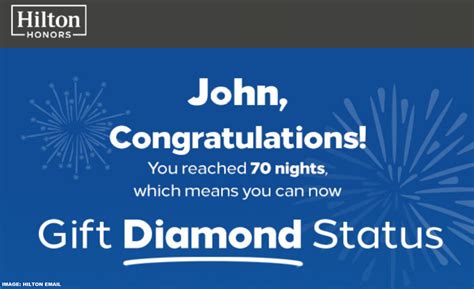 Hilton Honors Gifting Diamond Status In Loyaltylobby