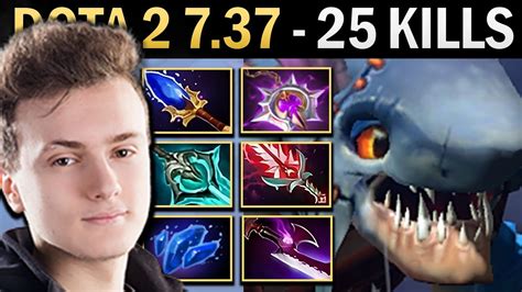 Slark Gameplay Miracle With 25 Kills And 1100 XPM Dota 7 37 YouTube