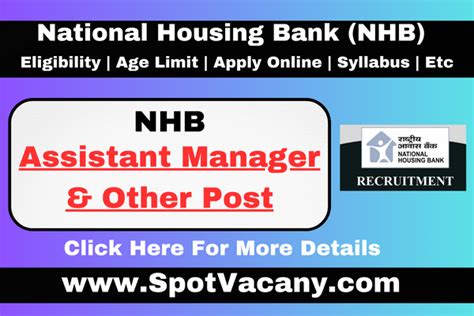 National Housing Bank Nhb Assistant Manager And Other Posts Recruitment