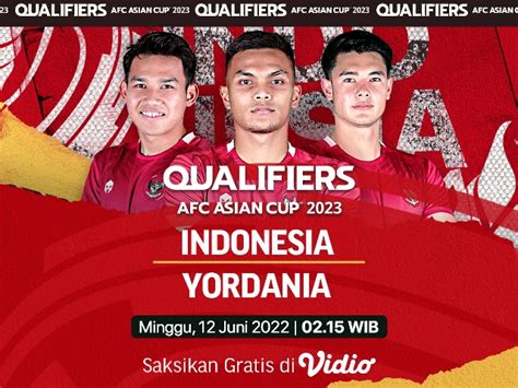 Link Live Streaming Indonesia Vs Yordania Tekuk Tuan Rumah Kualifikasi