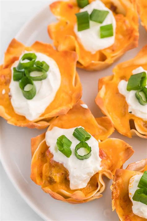 Taco Wonton Cups Simply Stacie