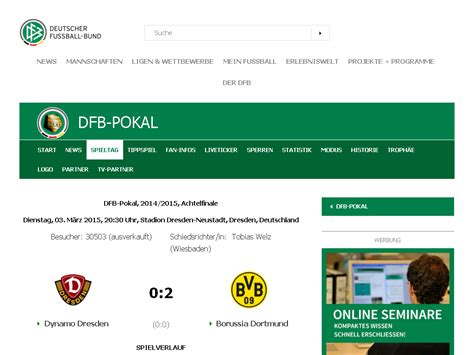 Spieltag Dfb Pokal Dfb Wettbewerbe M Nner Ligen Wettbewerbe