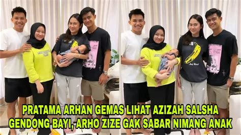 Azizah Salsha Sangat Cekatan Gendong Anak Witan Pratama Arhan Gak