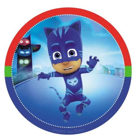 Kit festa PJ Masks 30 modelos para imprimir 100 grátis