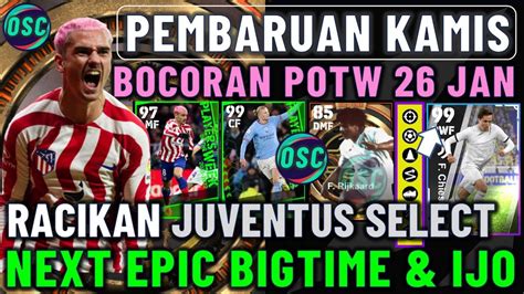 Pembaruan Kamis Januari Bocoran Potw Epik Racikan Juventus