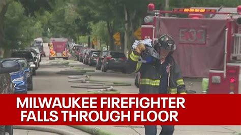 29th And Scott Fire Milwaukee Firefighter Falls Through Floor Fox6 News Milwaukee Youtube