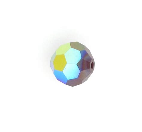 Mm Swarovski Round Crystal Bead Siam Ab Crystal Findings