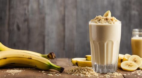 Receita de Shake de Proteína de Banana e Aveia