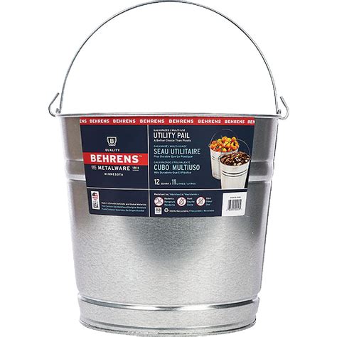 Behrens 12 Qt Galvanized Steel Pail Do It Best