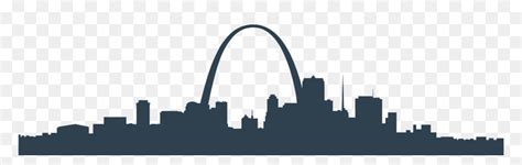 St Louis Skyline Silhouette Hd Png Download Vhv