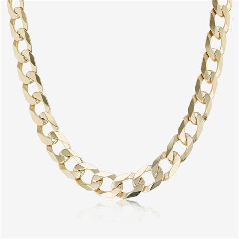 9ct Yellow Gold 20 Solid Curb Chain Warren James